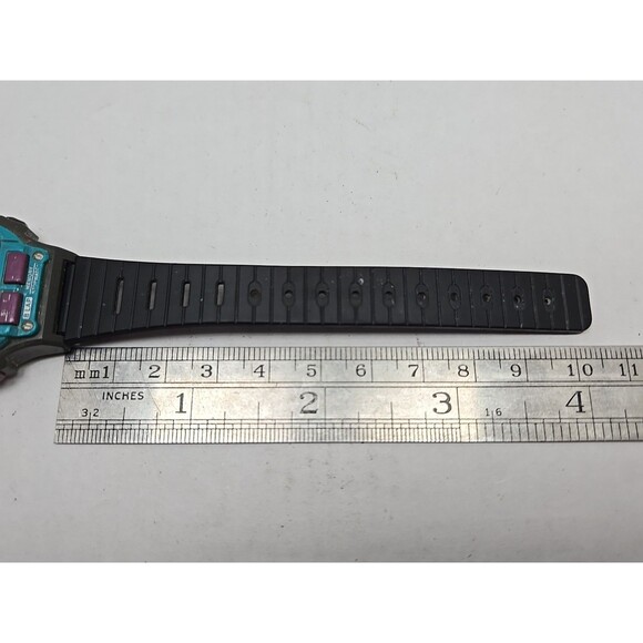 Timex Ironman Triathlon 8 Lap Indiglo Digital Watch Purple Retro New Battery 90s - Picture 9 of 12